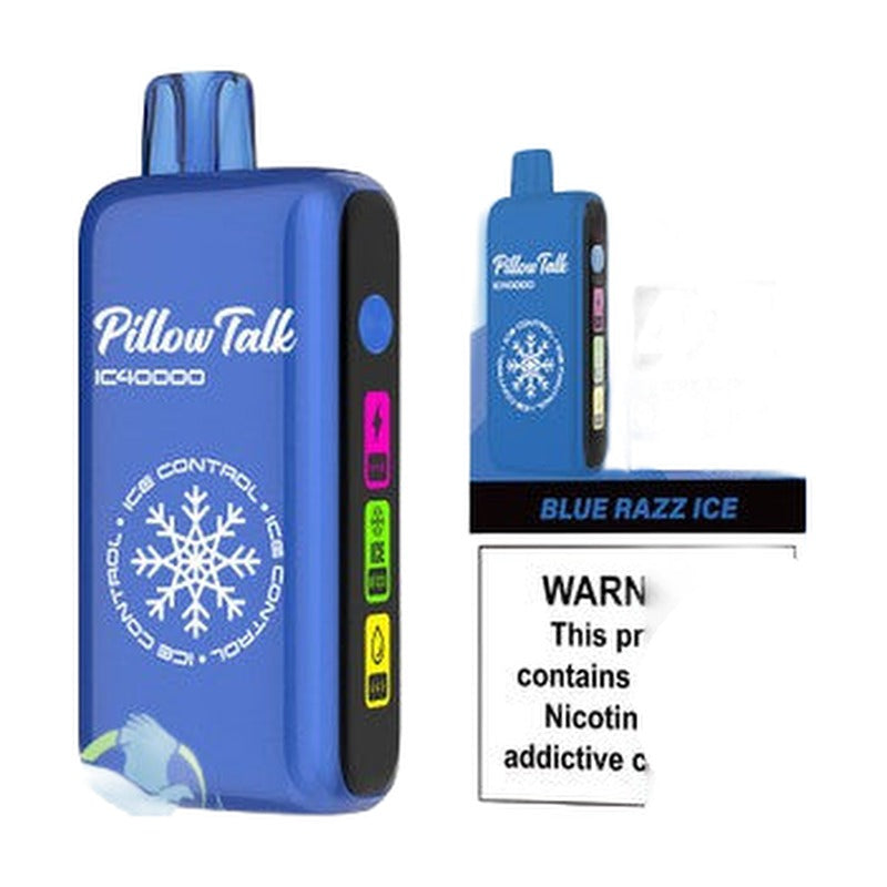 Pillow Talk Ice Control IC40000 Puffs 20ML Disposable Device With Touch To Adjust Ice Level & LED Screen (Texas Compliant)