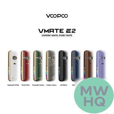 VooPoo Vmate E2 1500mAh Pod System Starter Kit With 2 x 3ML Refillable Vmate Top Fill Cartridge Pod