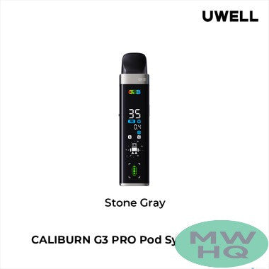 Uwell Caliburn G3 Pro 1000mAh Pod System Starter Kit With 3 x Refillable 2.5ML Caliburn G3 Integrated Coil Cartridge Pod