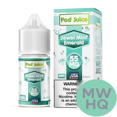 POD Juice Nicotine Salt E-Liquid 30ML – Jewel Menthol