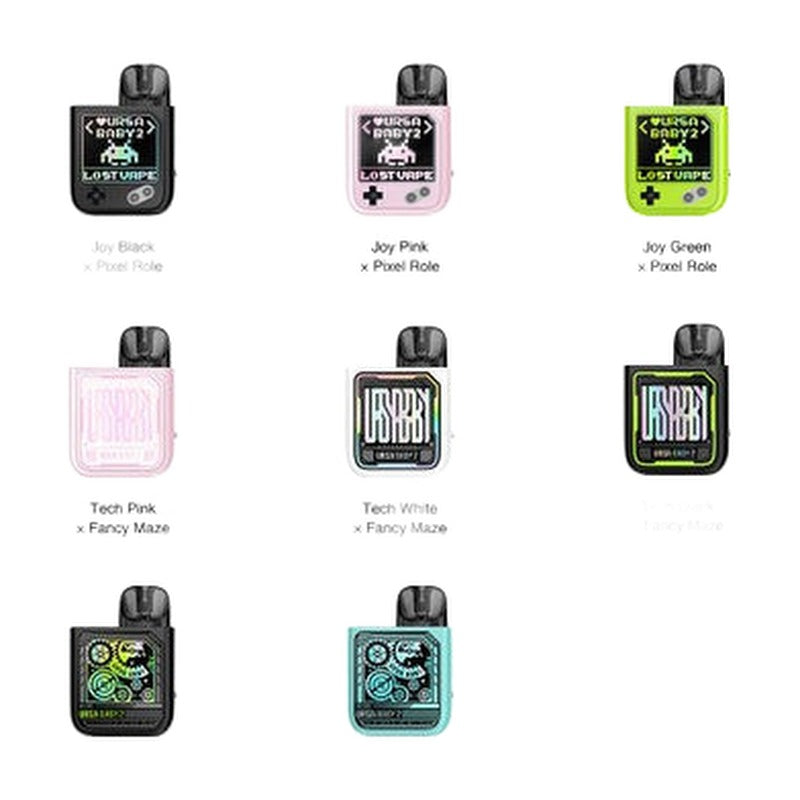 Lost Vape Quest Ursa Baby 2 900mAh Pod System Starter Kit With 2 x Refillable 2.5ML Ursa Cartridge Pod