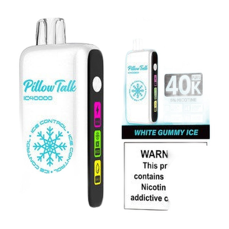 Pillow Talk Ice Control IC40000 Puffs 20ML Disposable Device With Touch To Adjust Ice Level & LED Screen (Texas Compliant)