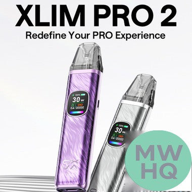 OXVA XLIM Pro 2 1300mAh Pod System Starter Kit With 2 x 2ML Refillable XLIM Top Fill Cartridge Pod