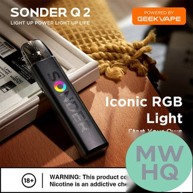 GeekVape Sonder Q 2 1350mAh Pod System Starter Kit With 3ML Refillable GeekVape Q Cartridge Pod