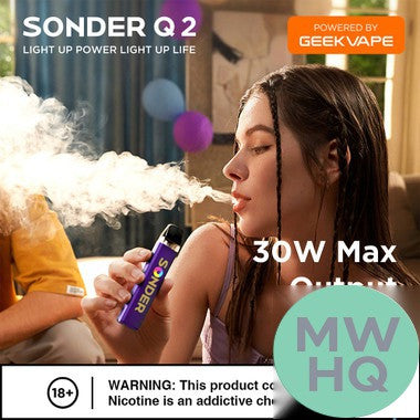GeekVape Sonder Q 2 1350mAh Pod System Starter Kit With 3ML Refillable GeekVape Q Cartridge Pod