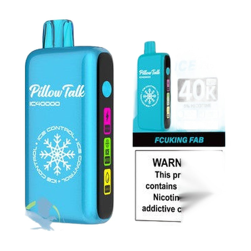 Pillow Talk Ice Control IC40000 Puffs 20ML Disposable Device With Touch To Adjust Ice Level & LED Screen (Texas Compliant)