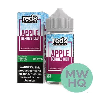 Reds Apple E-Liquid By 7 Daze 100ML – Apple Berries