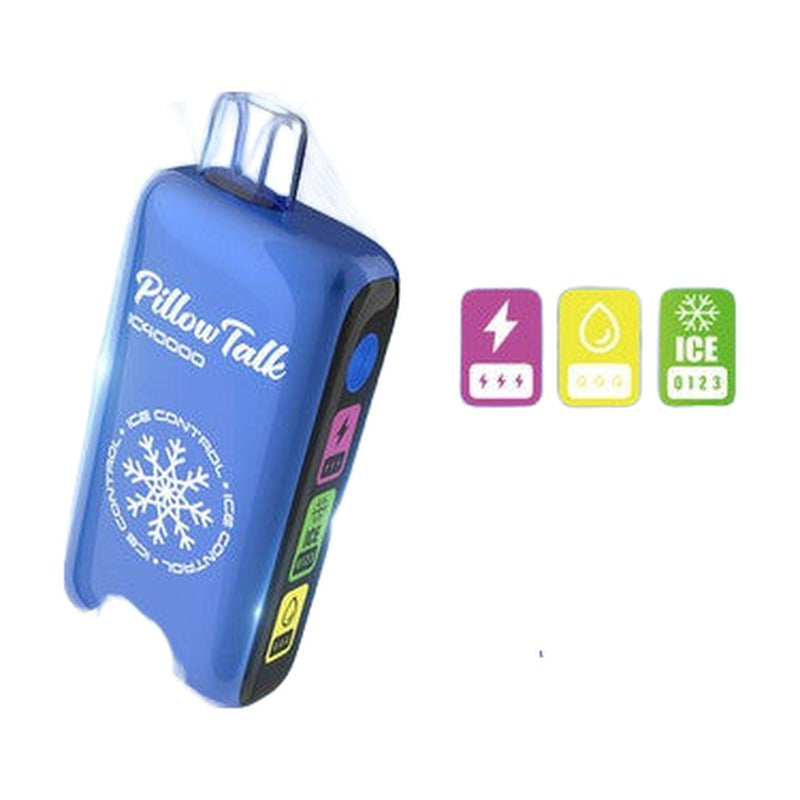 Pillow Talk Ice Control IC40000 Puffs 20ML Disposable Device With Touch To Adjust Ice Level & LED Screen (Texas Compliant)