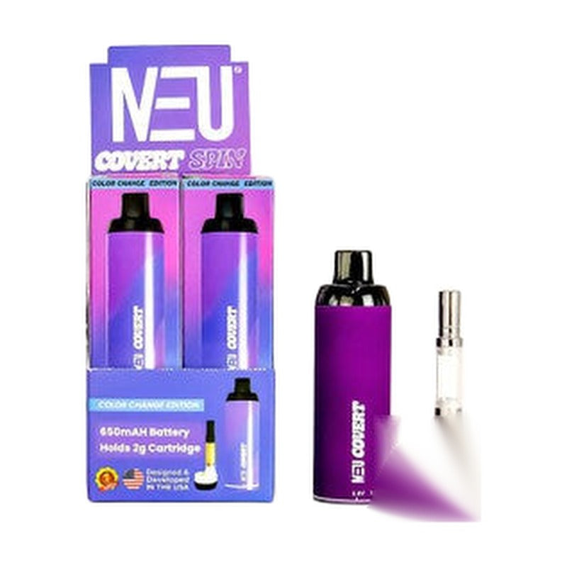 Neu Covert SPIN 650mAh Variable Voltage 510 Thread Rechargeable Cartridge Battery