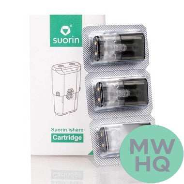 Suorin iShare 0.9ML Refillable Replacement Pods - Pack of 3