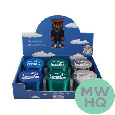 Cloudz Smoke Grinderz Original Edition Grinder - 63mm - 4 Parts - Assorted Colors