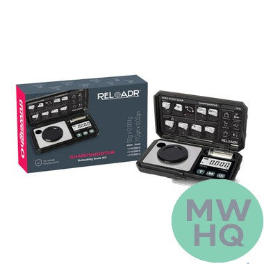 Truweigh Sharpshooter V2 Digital Reloading Scale Kit 50g x 0.001g – Black