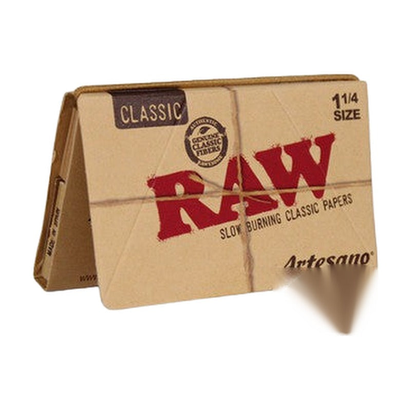 RAW Rolling Papers - Artesano Tray Papers - 1 1/4 Size - 15 Pack