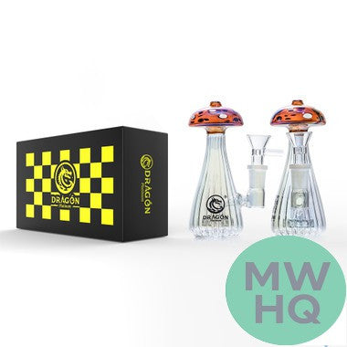 Dragon Platinum Trippy Shroom Water Pipe Bong Style - 150 Grams - 5.2 Inches - Assorted Colors [WPE-050]