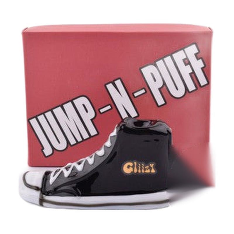 Gliizy Jump-N-Puff Shoes Glass Hand Pipe - 90 Grams - 3.5 Inches