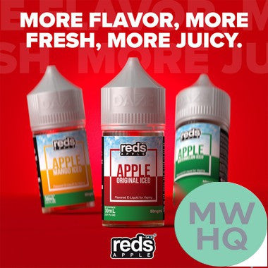 Reds Apple Nicotine Salt E-Liquid By 7 Daze 30ML – Apple Berries