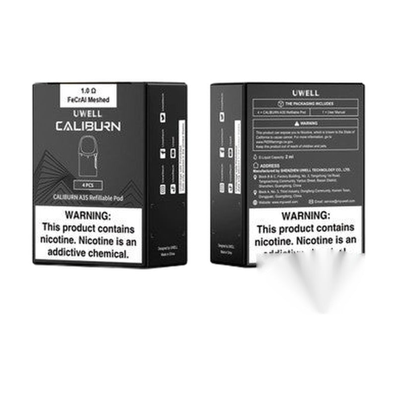 Uwell Caliburn A3S 2ML Refillable Replacement Pods - Pack of 4