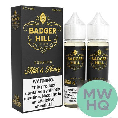 Badger Hill Reserve Synthetic Nicotine E-Liquid 120ML (2 x 60ML)