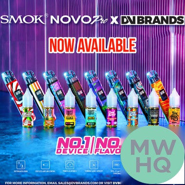 SMOK NOVO PRO 1300mAh Pod System Starter Kit With 2 x Refillable 3ML NOVO Pod & 10ML 50mg Salt Nicotine E-Liquid Bottle