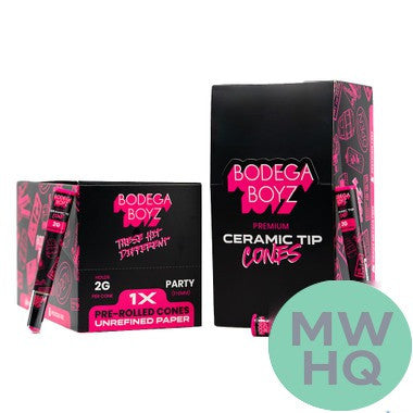 Bodega Boyz Party Pre-Rolled Cones With Ceramic Tip - 1ct Tube