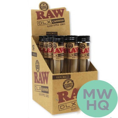 RAW DLX Cannon Handmade Glass Tipped Cones