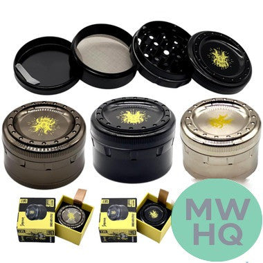 Shredder 4 Piece Large Grinder - Style 29 - 63mm - 4 Part - Assorted Colors