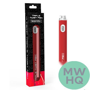 Luzid Triple Twist Pen 900mAh VV 510 Cartridge Device Mod Battery
