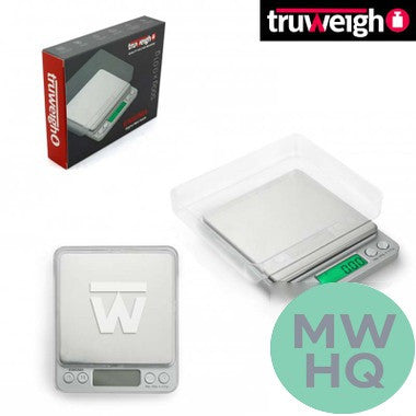 Truweigh Engima Digital Mini Scale 500g x 0.01g – Silver