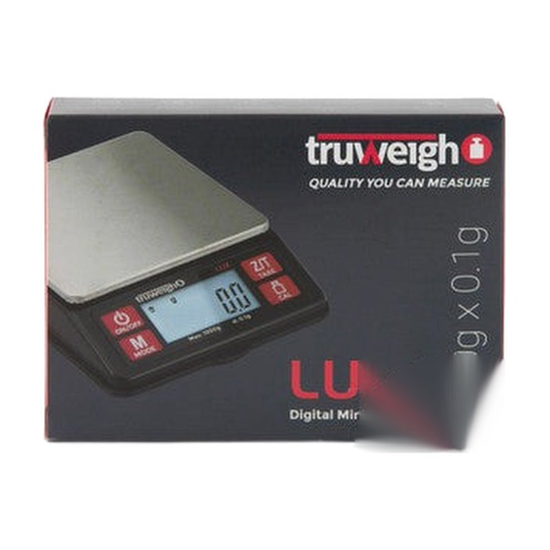 Truweigh Lux Digital Mini Scale 1000g x 0.1g – Black