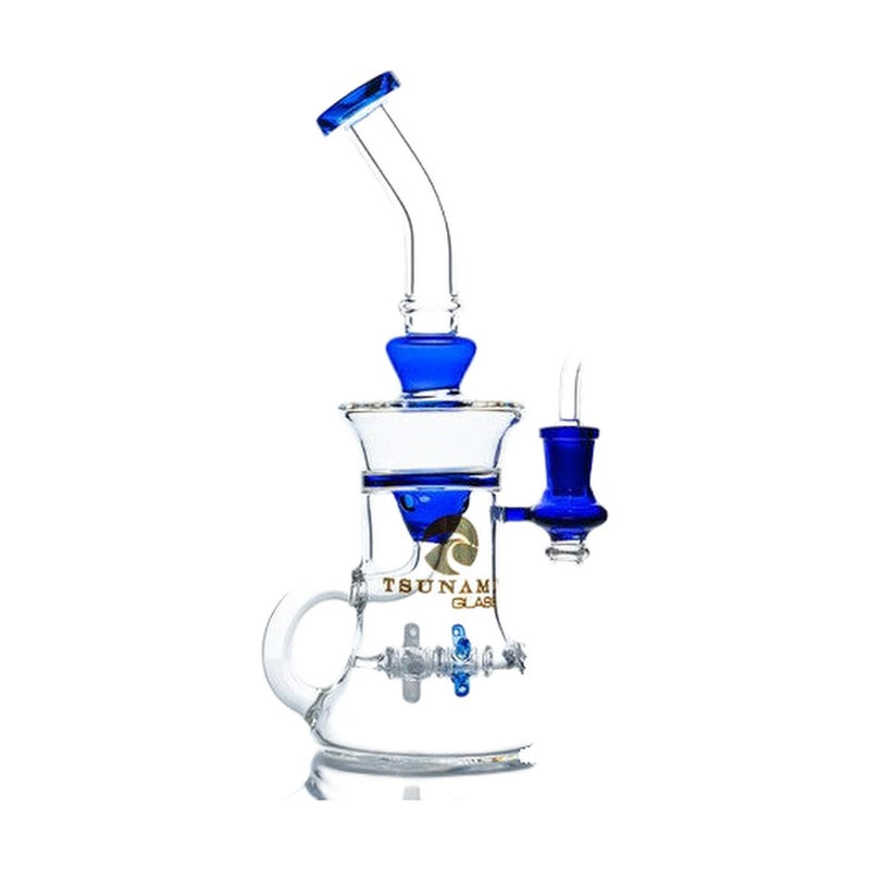 Tsunami Glass Water Pipe Concentrate Recycler Rig With Propeller Perc - 354 Grams - 9.5 Inches