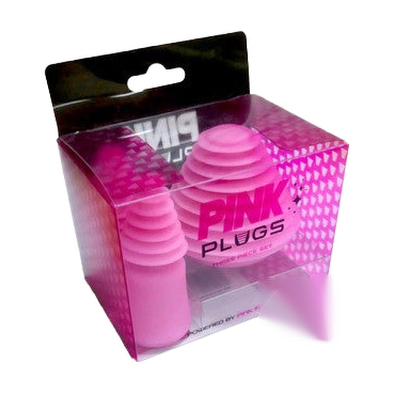 Pink Formula Glass Plugs - Pack of 3