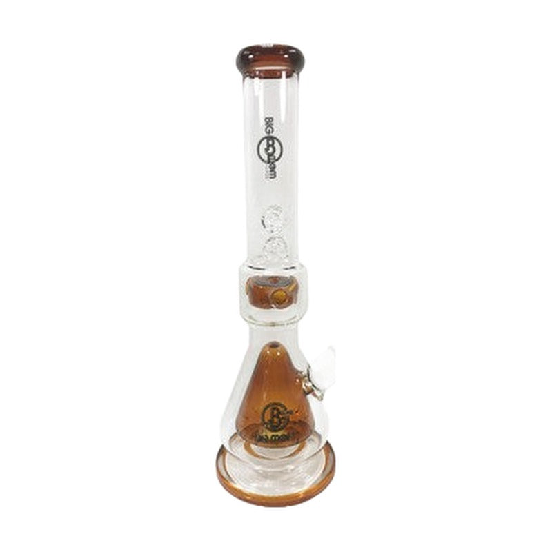 Big B Mom Glass Water Pipe Beaker Design With Ice Catcher & Faberge Egg Perc - 1262 Grams - 16.5 Inches - Assorted Colors [BK505]