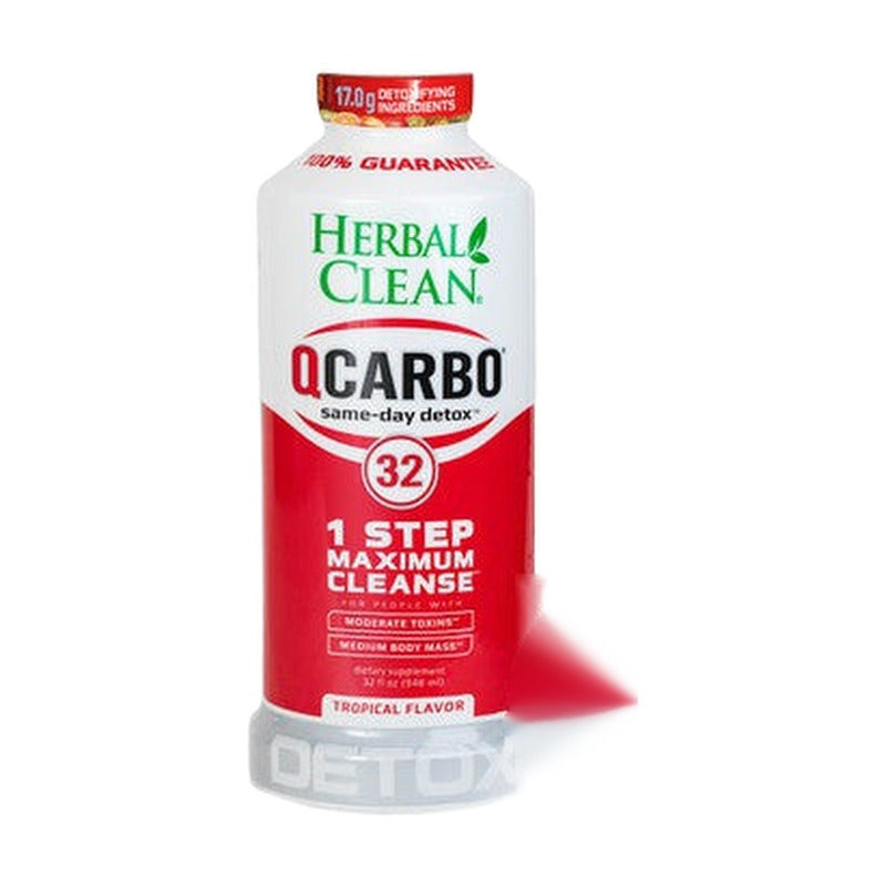 Herbal Clean QCarbo32 1 Step Maximum Strength Cleansing Detox Formula 32oz