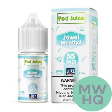 POD Juice Nicotine Salt E-Liquid 30ML – Jewel Menthol