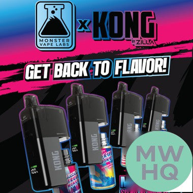 Kong by Zilla x Monster Vape Labs 50K Puffs Refillable Disposable Vape Device With 30ML E-Liquid Bottle