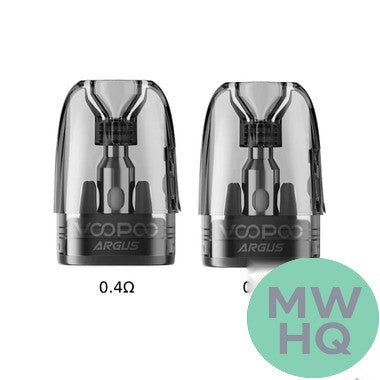 VooPoo Argus Top Fill 2ML Refillable Replacement Pod Cartridge - Pack of 3