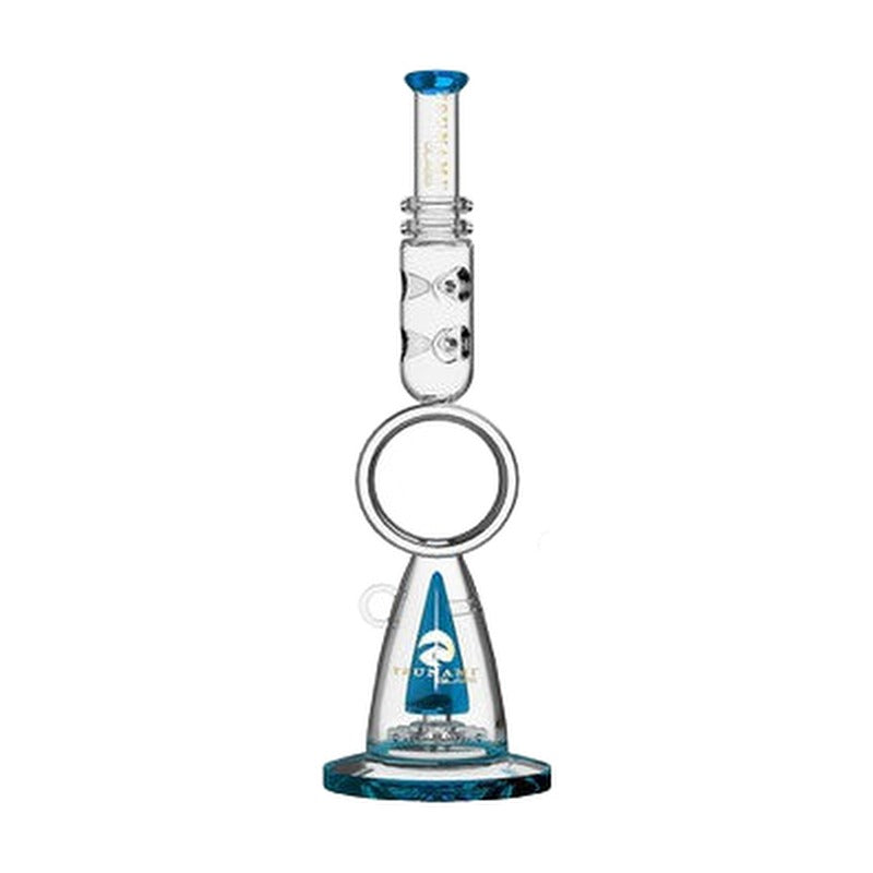 Tsunami Glass Water Pipe Sprinkler Donut - 17.5 Inches - 1095 Grams