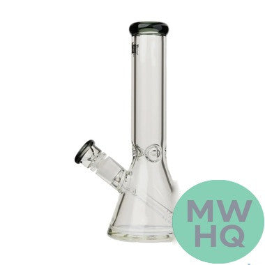 Tyson 2.0 Haymaker Water Pipe Beaker Base & Ice Catcher - 12 Inches – Clear/Charcoal