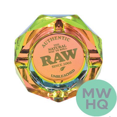 RAW Phat Prism Glass Ashtray – Rainbow