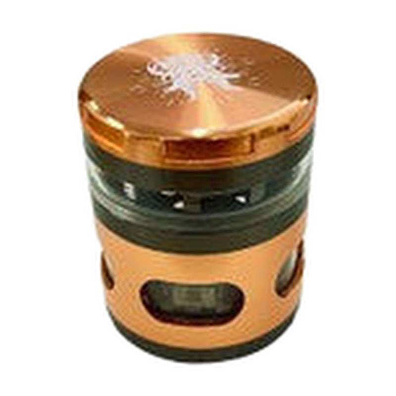 Shredder Large Grinder With Clear Layer & Ashtray - Style 42 - 63mm - 4 Part
