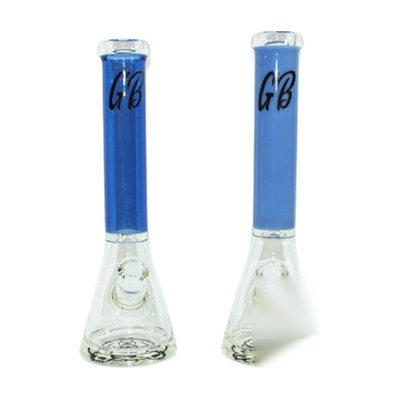 GB Glass Water Pipe Full Color With Thick Base - 15 Inches - 1073 Grams