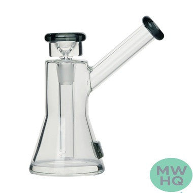 Tyson 2.0 Uppercut Bubbler Water Pipe - 5.4 Inches – Clear/Charcoal
