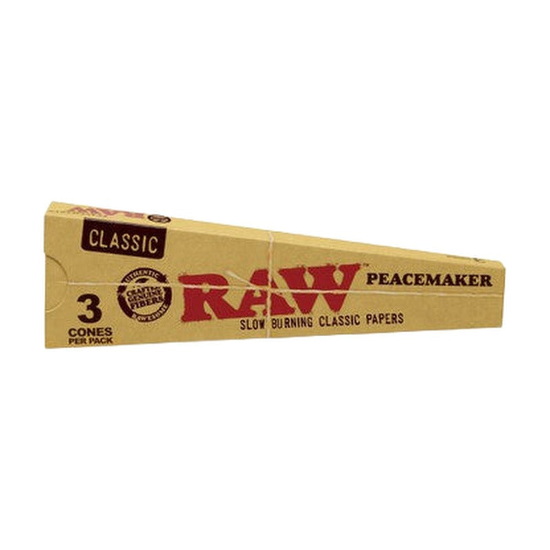 RAW Classic Pre-Rolled Peacemaker Cones - Pack of 3 Cones