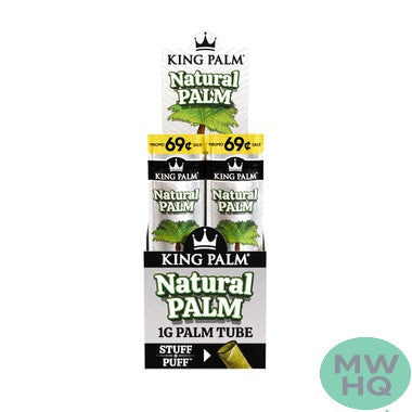 King Palm Green Leaf Mini Palm Tube Rolls 1G - Pack of 1