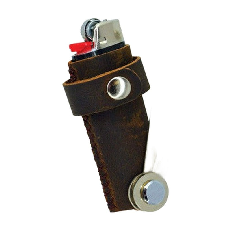 Smokezilla Real Genuine Leather Lighter Holder With Pipe Tools