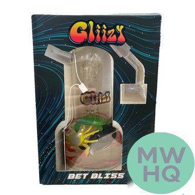 Gliizy Bet Bliss Glass Water Pipe With Quartz Banger Nail - 450 Grams - 5.9 Inches