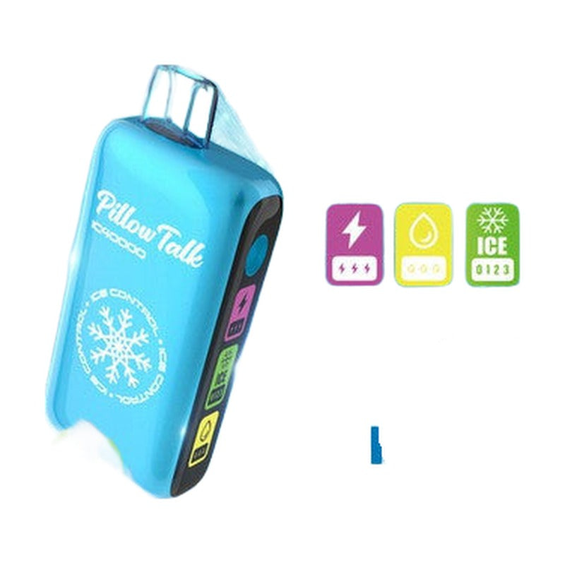 Pillow Talk Ice Control IC40000 Puffs 20ML Disposable Device With Touch To Adjust Ice Level & LED Screen (Texas Compliant)