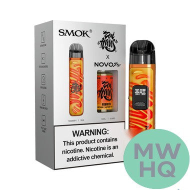 SMOK NOVO PRO 1300mAh Pod System Starter Kit With 2 x Refillable 3ML NOVO Pod & 10ML 50mg Salt Nicotine E-Liquid Bottle