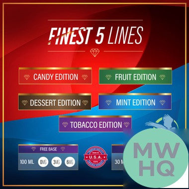 Finest Freebase Nicotine Premium E-Liquid 100ML – Apple Melon (Fruit)
