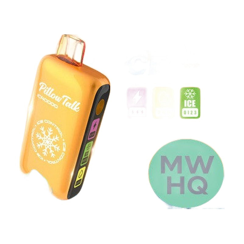 Pillow Talk Ice Control IC40000 Puffs 20ML Disposable Device With Touch To Adjust Ice Level & LED Screen (Texas Compliant)